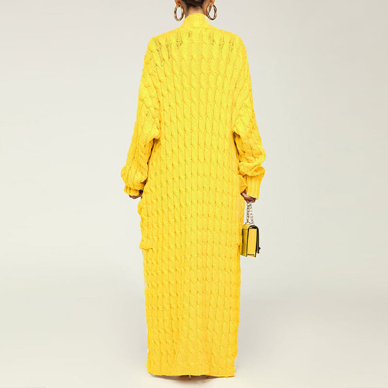 Veste de Pull Longue Torsion