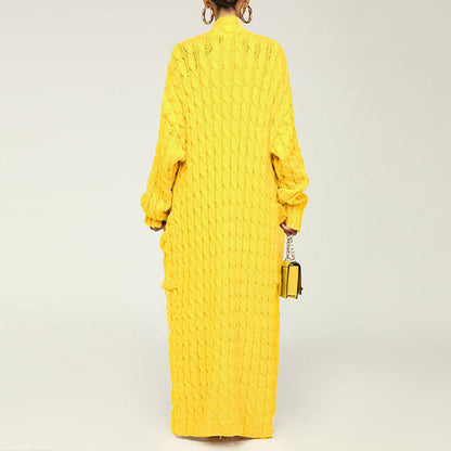 Veste de Pull Longue Torsion