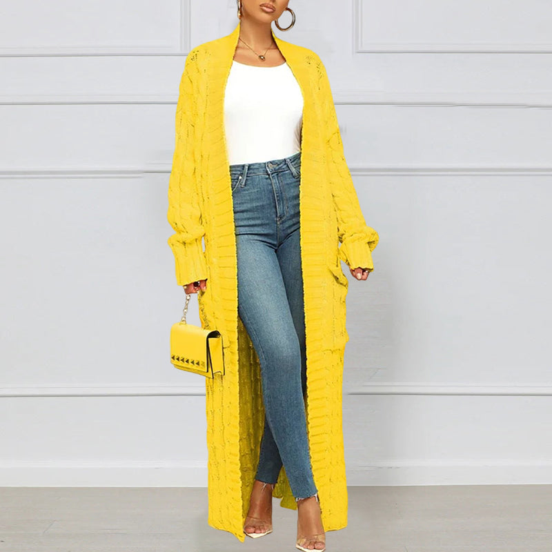 Veste de Pull Longue Torsion