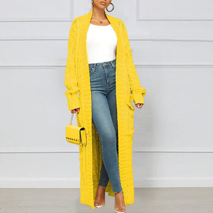 Veste de Pull Longue Torsion