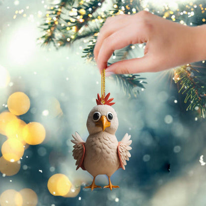Ornements décoratifs de coq de dessin animé