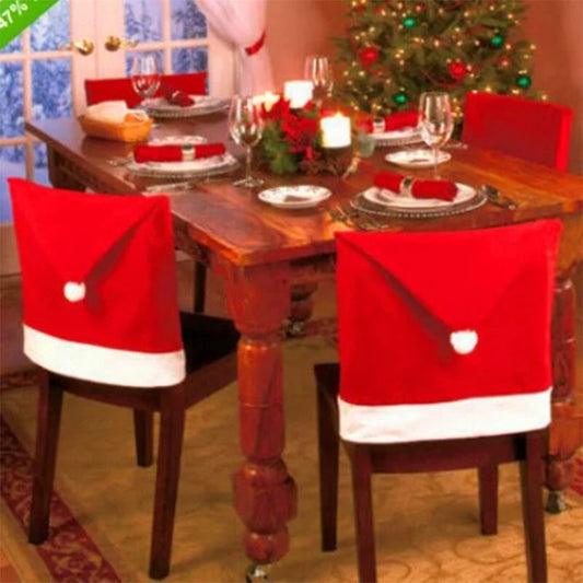 Décoration de couverture de chaise de Noël