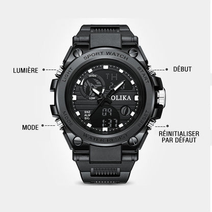 Montre électronique étanche multifonctionnelle