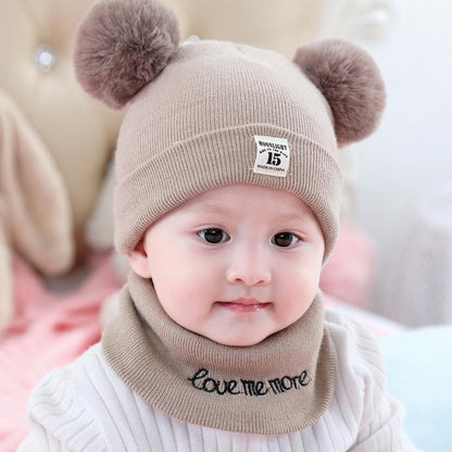 Chapeau et Écharpe Chaud Hiver Pour Bébés