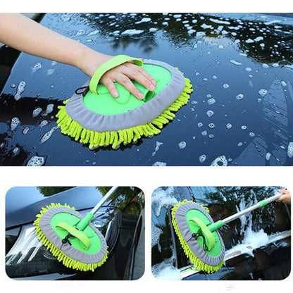Vadrouille de lavage de voiture télescopique à trois sections