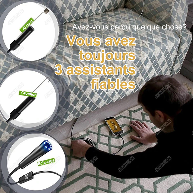 🔥Caméra d'Endoscope WiFi Semi-rigide à Mise au Point Automatique