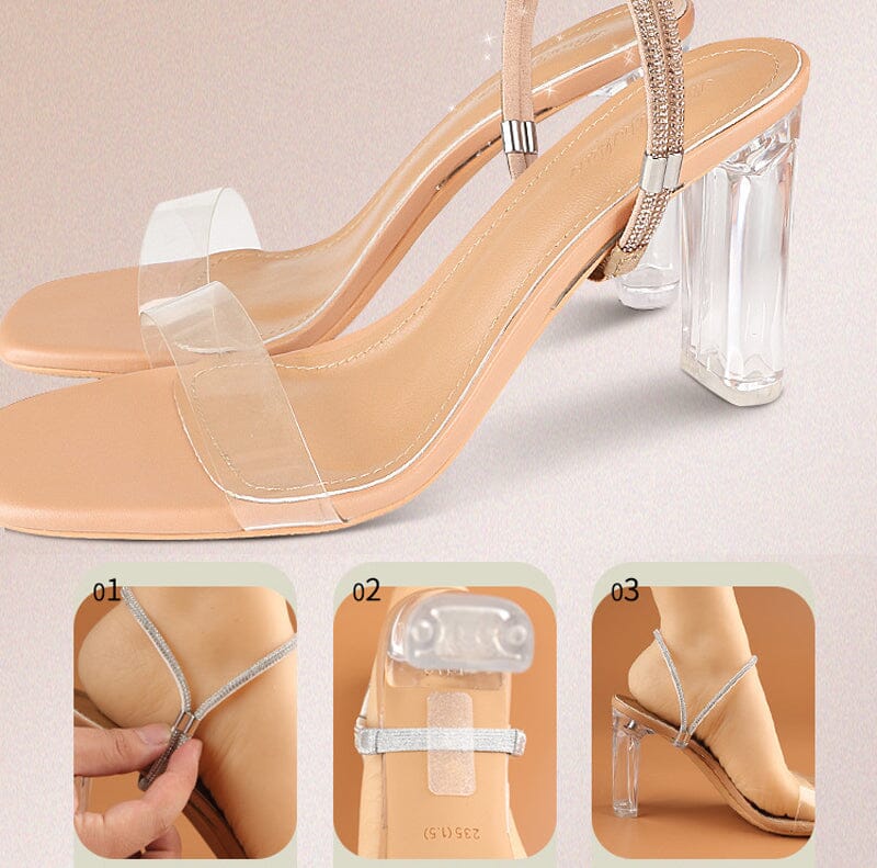 Sangles élastiques pour chaussures à talons hauts
