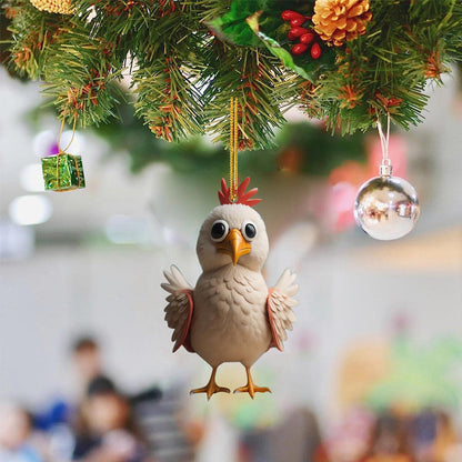 Ornements décoratifs de coq de dessin animé