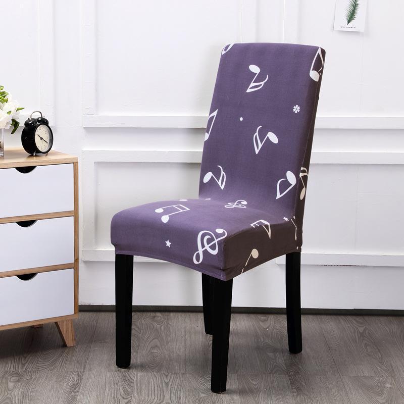 Housse de chaise multicolore en spandex
