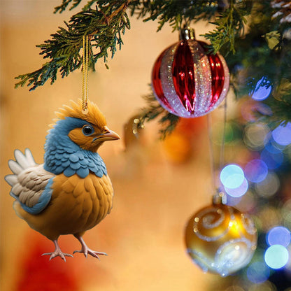 Ornements décoratifs de coq de dessin animé