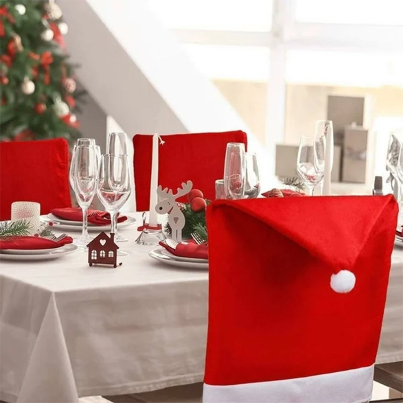 Décoration de couverture de chaise de Noël
