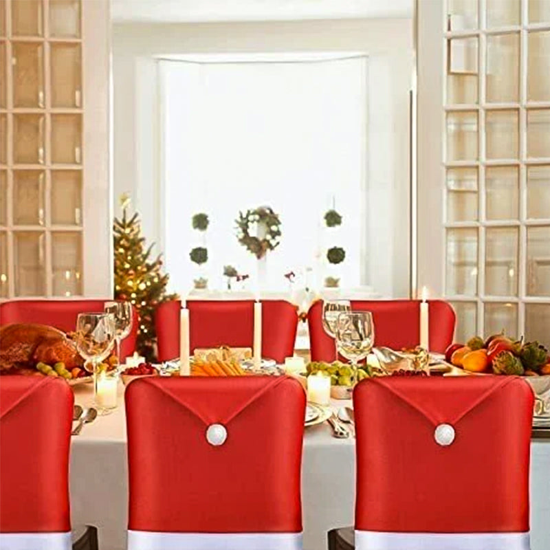 Décoration de couverture de chaise de Noël