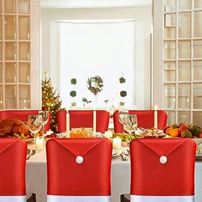 Décoration de couverture de chaise de Noël