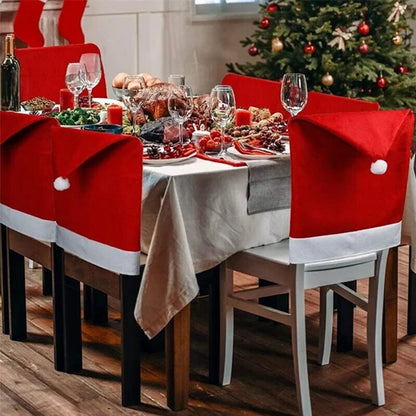 Décoration de couverture de chaise de Noël