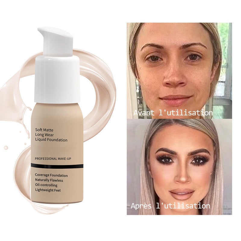 Fond de Teint Liquide Doux et Mat