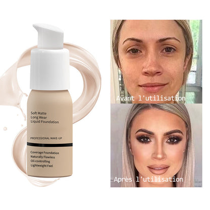 Fond de Teint Liquide Doux et Mat