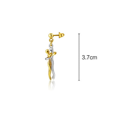 💕Collier et Boucles d'Oreilles Le Conte de Deux Amoureux