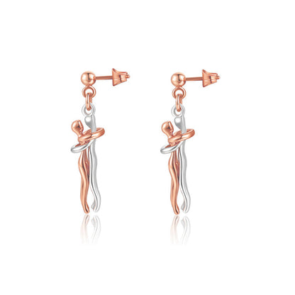 💕Collier et Boucles d'Oreilles Le Conte de Deux Amoureux