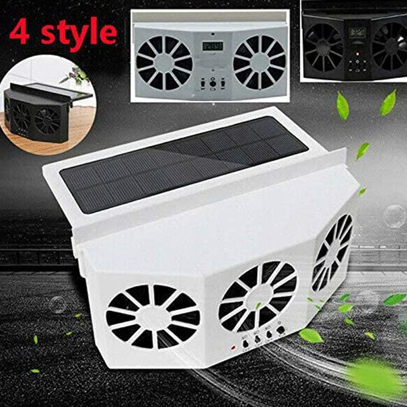 Ventilateur d'aération de fenêtre de voiture à énergie solaire