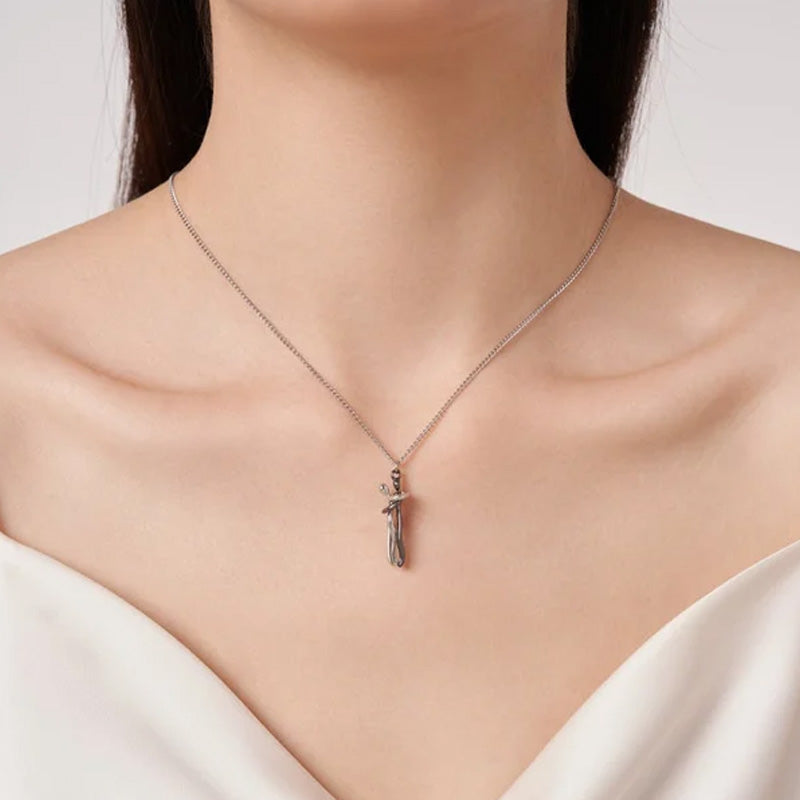 💕Collier et Boucles d'Oreilles Le Conte de Deux Amoureux