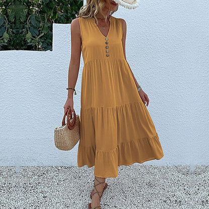 Robe Débardeur avec Boutons