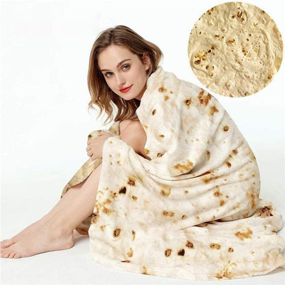 Couverture à crêpes de maïs en velours corail