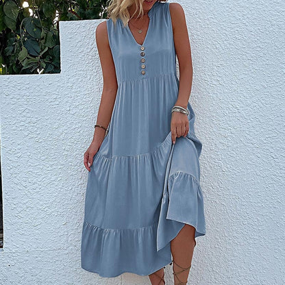 Robe Débardeur avec Boutons