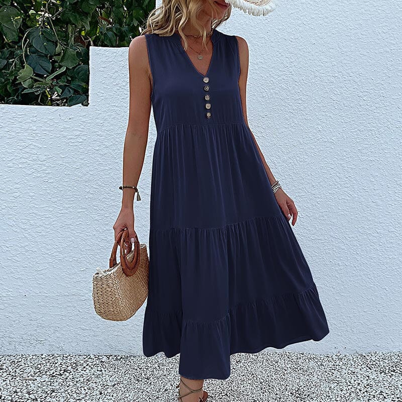 Robe Débardeur avec Boutons