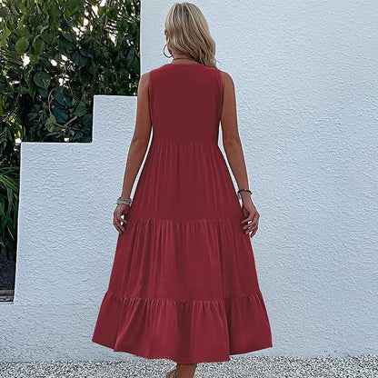 Robe Débardeur avec Boutons