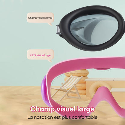 Lunettes de natation antibuée à large monture🥽