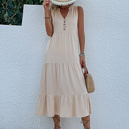 Robe Débardeur avec Boutons
