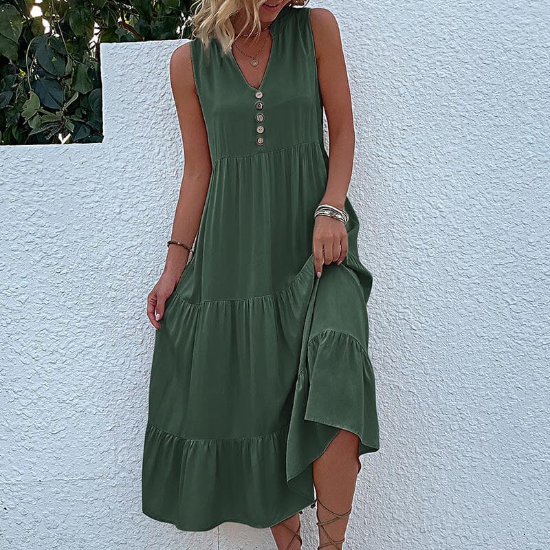 Robe Débardeur avec Boutons