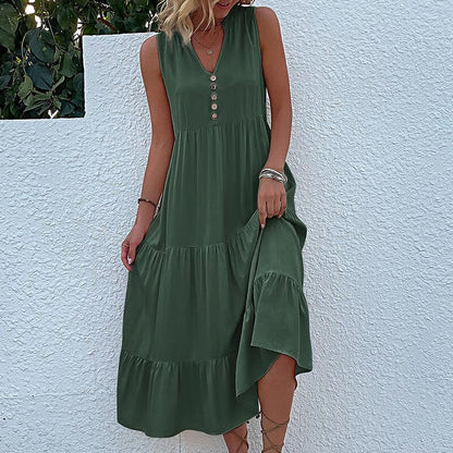 Robe Débardeur avec Boutons