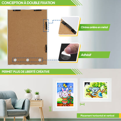 Projets artistiques pour enfants Cadre artistique A4 pour enfants