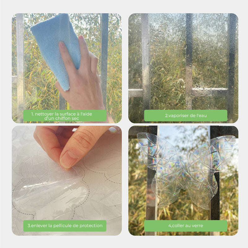 Autocollants colorés pour fenêtres