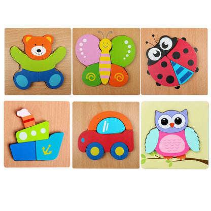 Puzzle stéréo des animaux