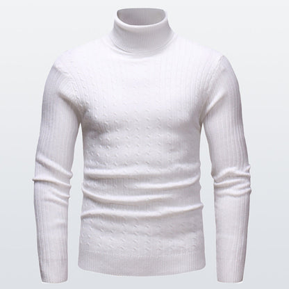 Pull à Col Roulé en Maille pour Homme