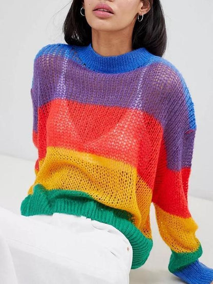 Pull à manches longues Rainbow