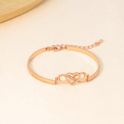 Rappelez-vous Toujours que Je t'aime Maman Bracelet Coeur d'amour pour Toujours