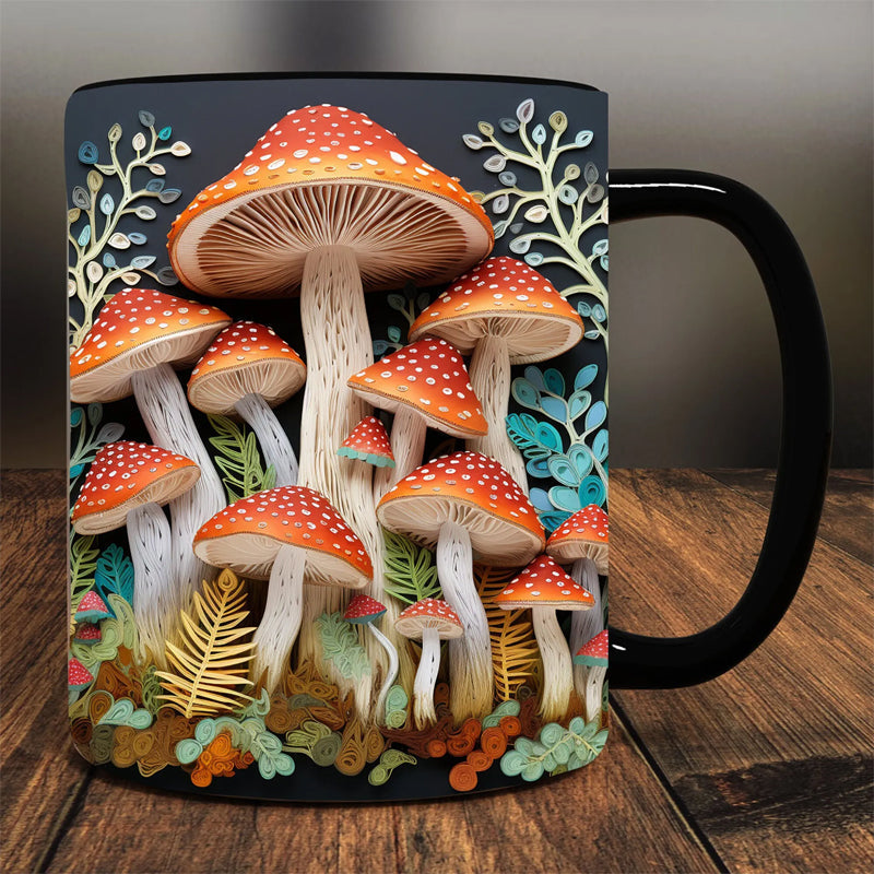 Tasse de champignons magiques 3D
