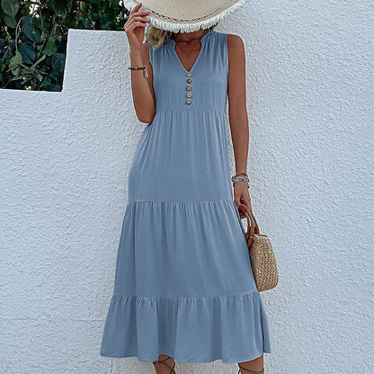Robe Débardeur avec Boutons