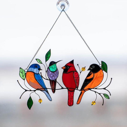🐦Attrape-soleil Suspendu pour Fenêtre d'Oiseau Taché