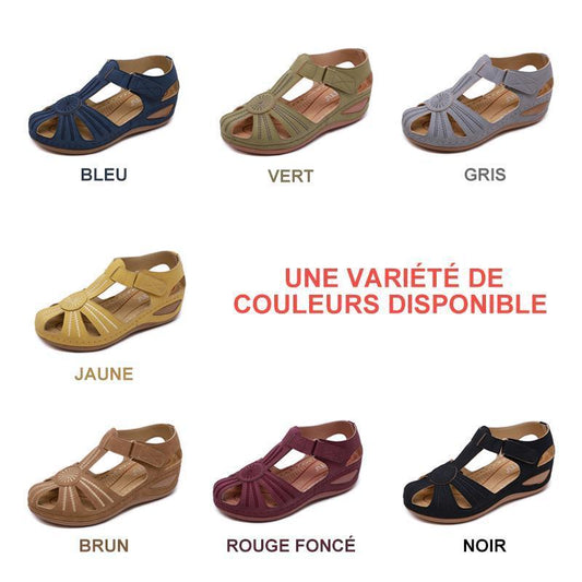 Sandales Respirables Et Légers Avec Velcro Pour Femmes
