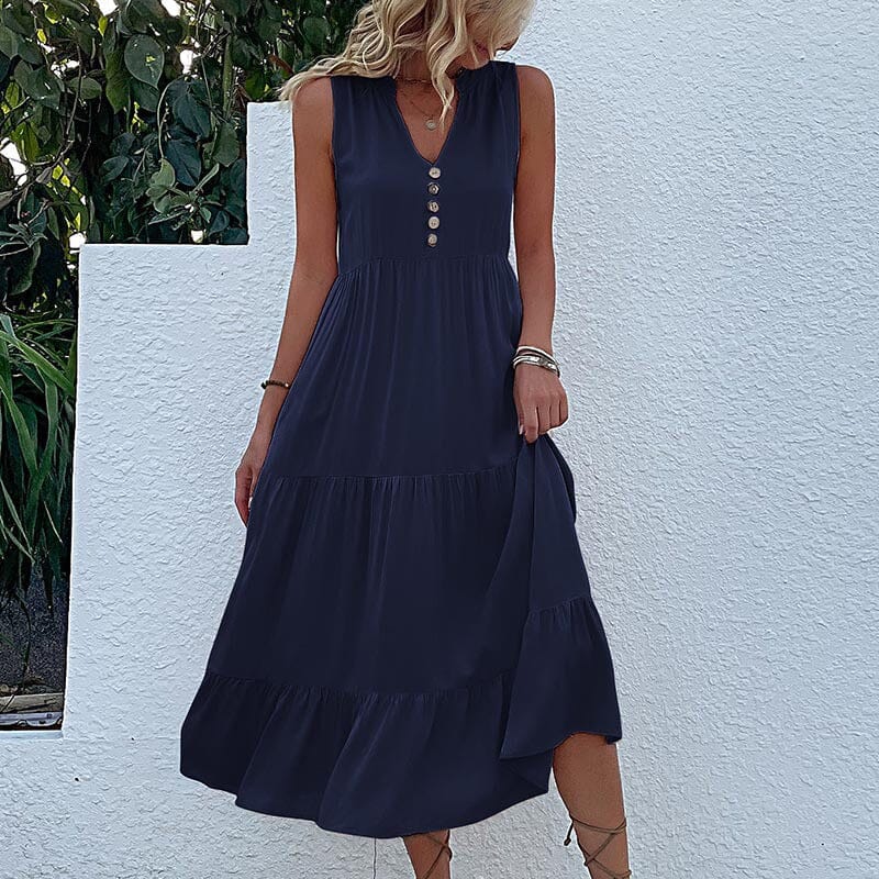 Robe Débardeur avec Boutons