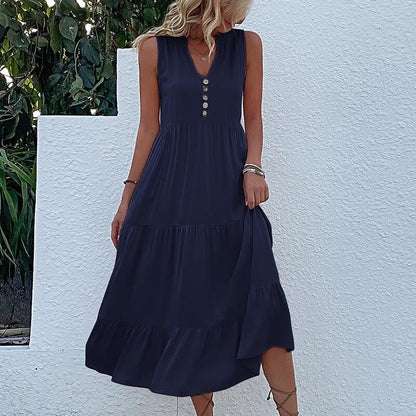 Robe Débardeur avec Boutons