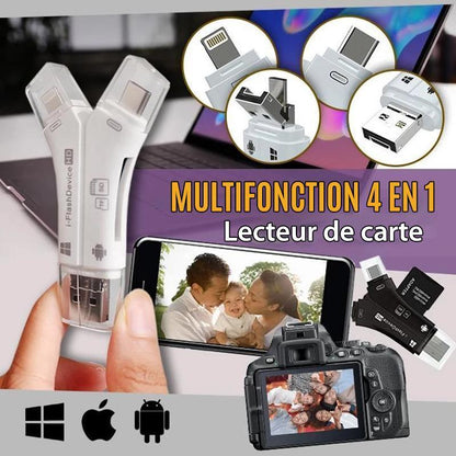 🎉4 en 1 Lecteur de Carte de Smartphone