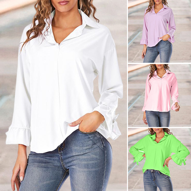 Blouse ample à manches évasées