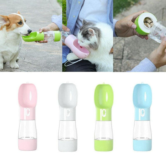 Bouteille d’eau et de nourriture portable pour animaux de compagnie