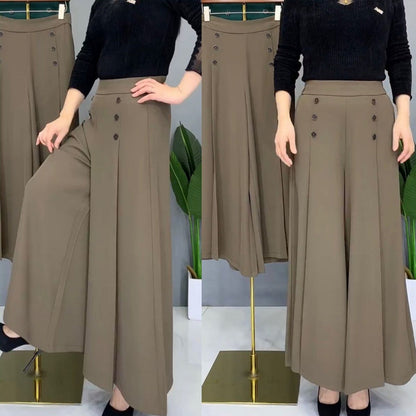 Pantalon large plissé élégant