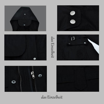 Manteau d'hiver pour femmes avec fausse fourrure amovible
